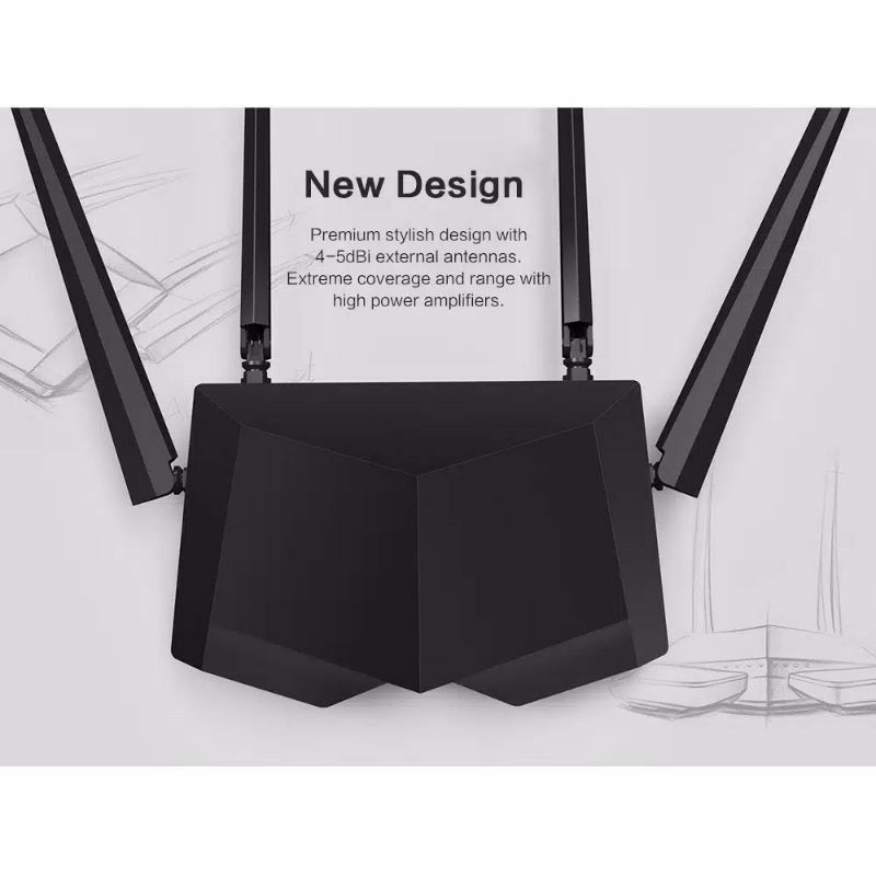 TENDA AC6 AC1200 Smart Dual-Band Wi-Fi Wireless Router / tenda ac6