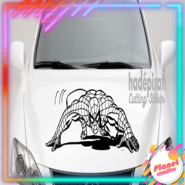 Stiker Cutting Sticker Body/Kaca Mobil - Spiderman