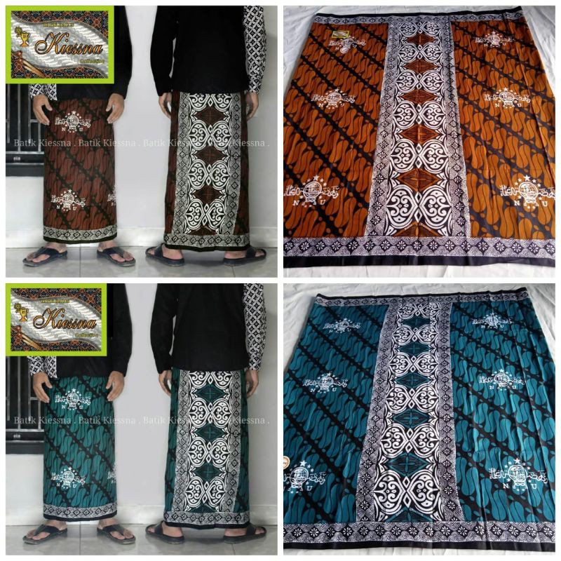 SARUNG SANTRI NU | SARUNG BATIK KATUN HALUS PRIA DEWASA | SARUNG WAYANG NU | SARUNG BATIK HIJAU
