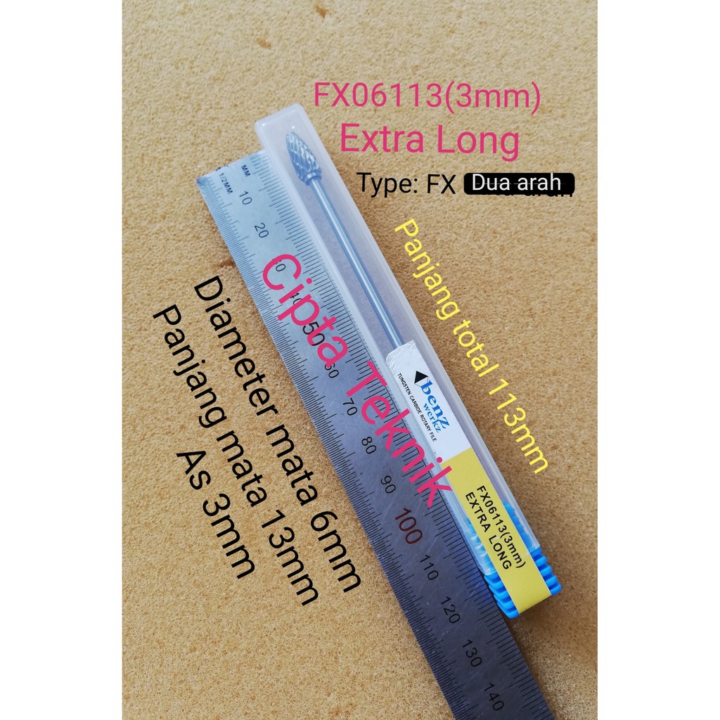 Carbide Rotary Burr File FX06113 long Benz Mata Bor Tuner Panjang