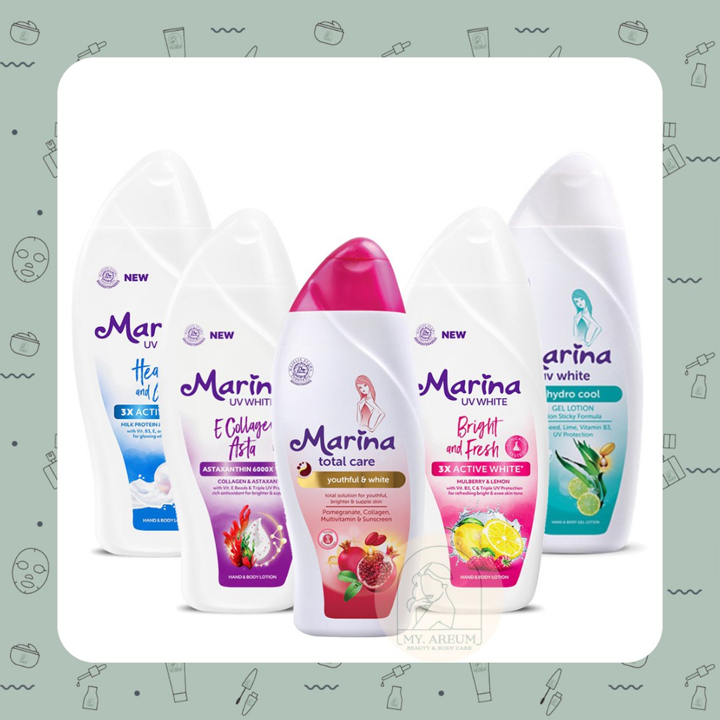 [ My. Areum ] Marina Hand & Body Lotion UV White & Total Care