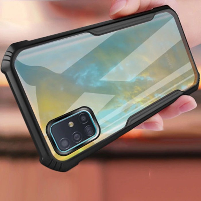 Case Samsung Galaxy A51 Hardcase Shockproof Transparant Case Samsung A51