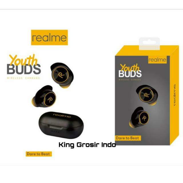 Headset Bluetooth Realme Youth Buds Model Touch ( Dear To Beat ) Earphone Wireless Realme Youth Buds