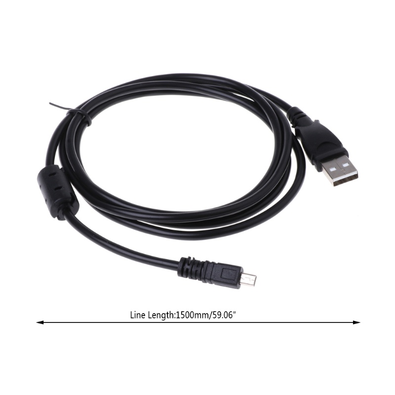 Btsg UC-E6 Kabel Data / Charger USB 1.5M Dengan Ring Magnetik Untuk Kamera Nikon Sanyo Pentax