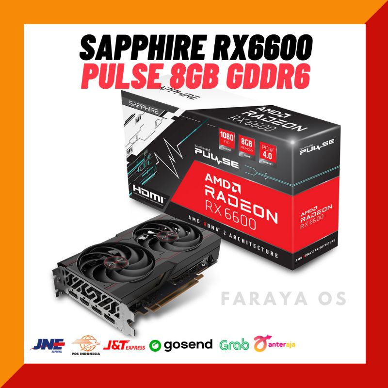 Sapphire Pulse Radeon RX 6600 8GB GDDR6 RX6600