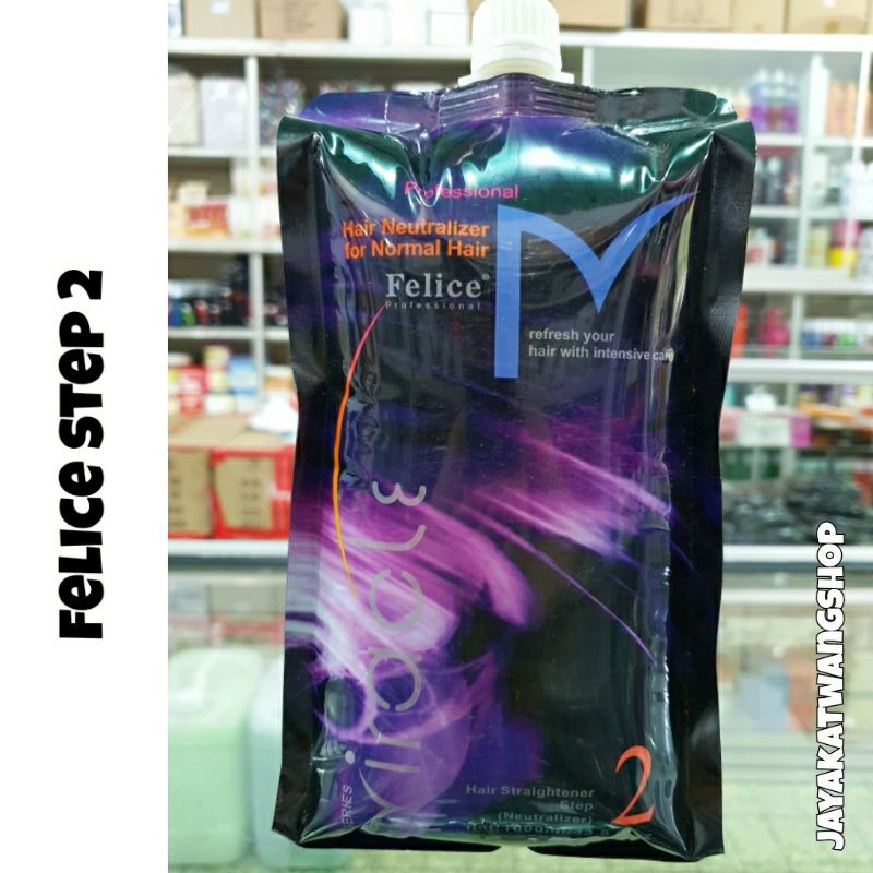 FELICE STEP 2 1KG (1000mL) Hair Straightener | Pelurus Rambut | Obat Rebonding
