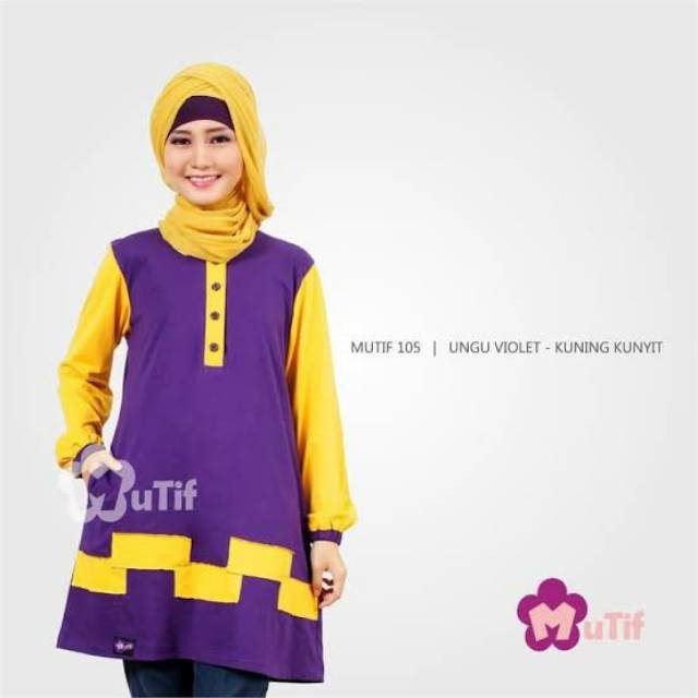 Atasan Kaos MUTIF 105 Ungu || Mutif Damoza Upmore