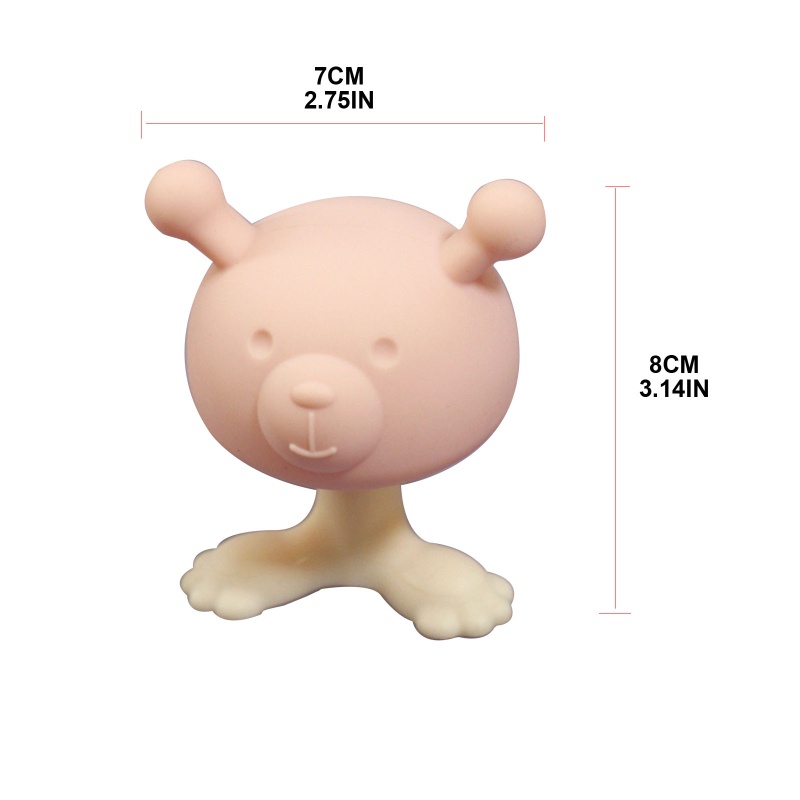 Mary Mainan Teether Bayi Laki-Laki / Perempuan Motif Kartun Bahan Silikon