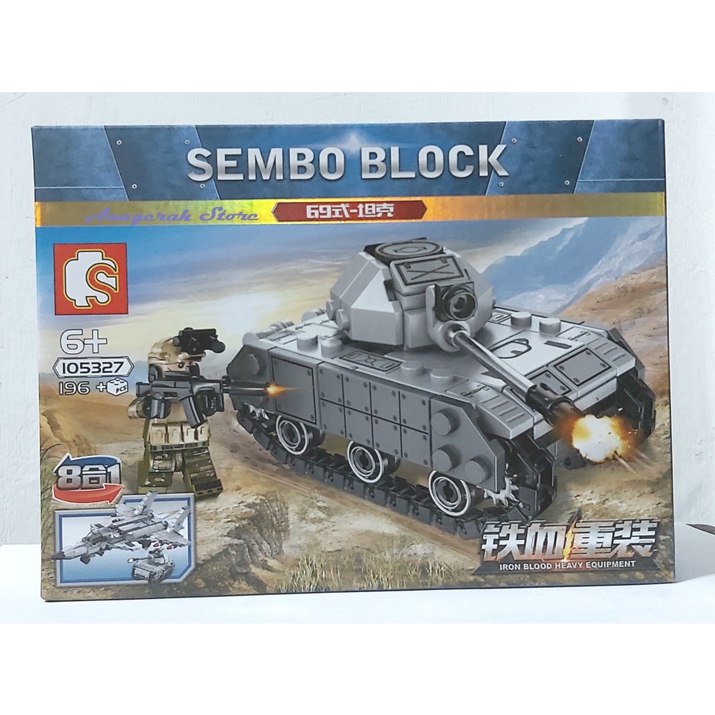 Sembo Brick Kendaraan Perang 105321-105328