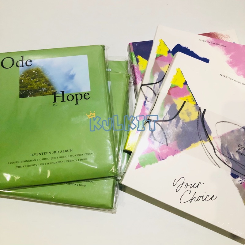 [READY STOCK] Album SEVENTEEN An Ode Hope Your Choice Sealed + Lucky Draw Benefit Soundwave M2U