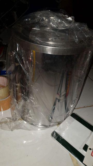 Tong Sampah Stainless Ukuran 23 X 28 Cm