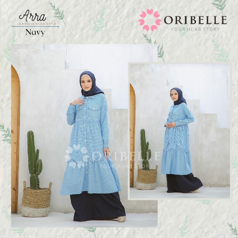 Baju Gamis Wanita Perempuan Cewek Dewasa Motif Kotak kotak Original Oribelle