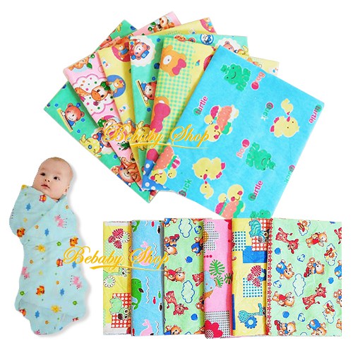 1pc Kain Bedong Selimut Bayi Alas Ompol Alas Tidur 90cm SNI Bahan Flanel