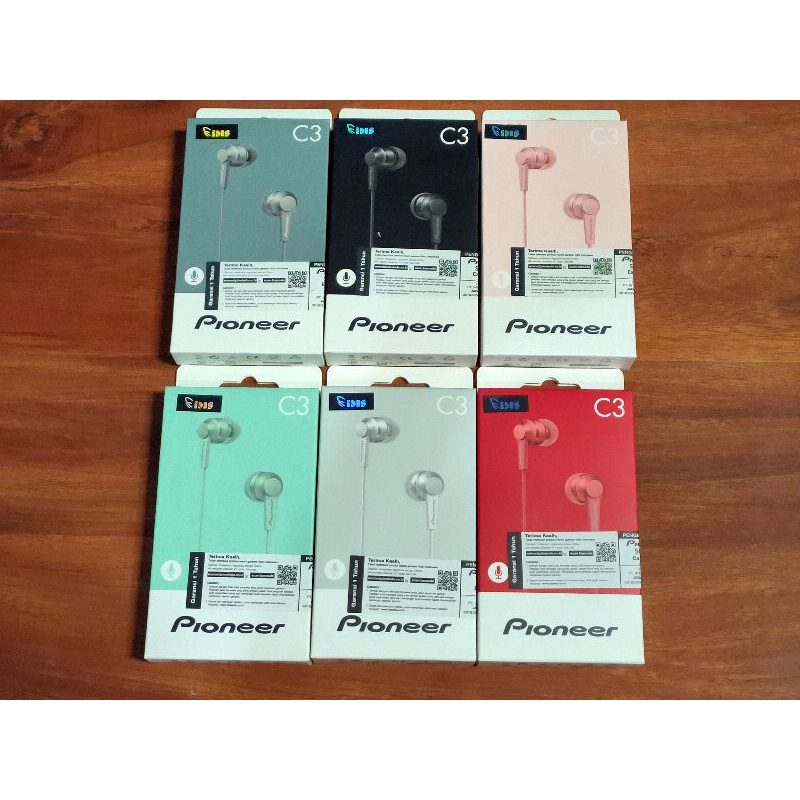 Headset Pioneer SE-C3T In Ear Wired Earphone Garansi Resmi IMS