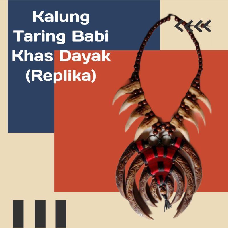 KALUNG TARING BABI KHAS DAYAK