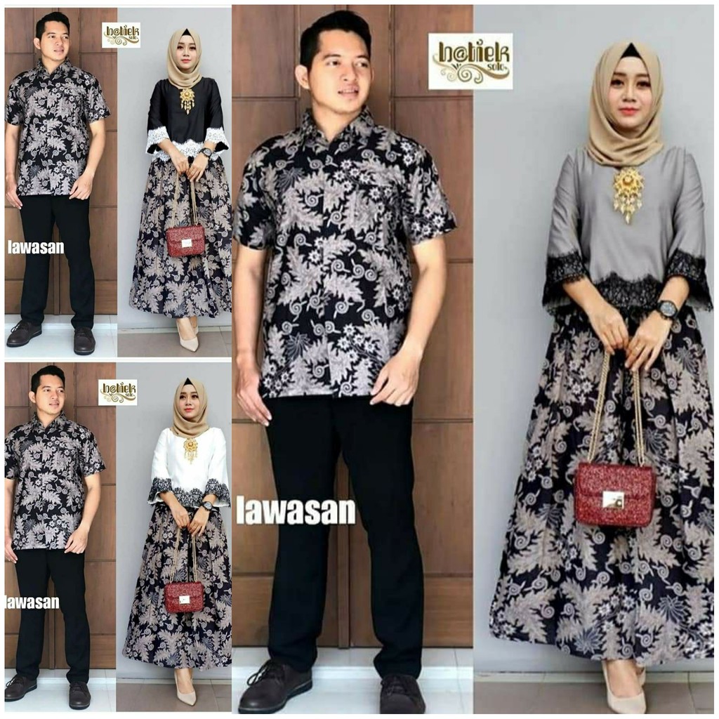 Maura Couple - Sania Ruffle Batik Couple Ori Ndoro Jowi DNT Garansi Termurah Shopee -