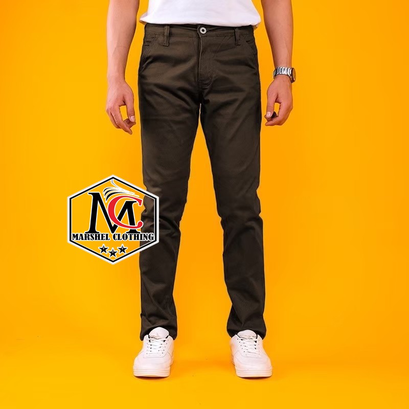 RCL - CELANA CHINO SKINY PANJANG ORIGINAL HIJAU S.M.L.XL 27 s/d 34