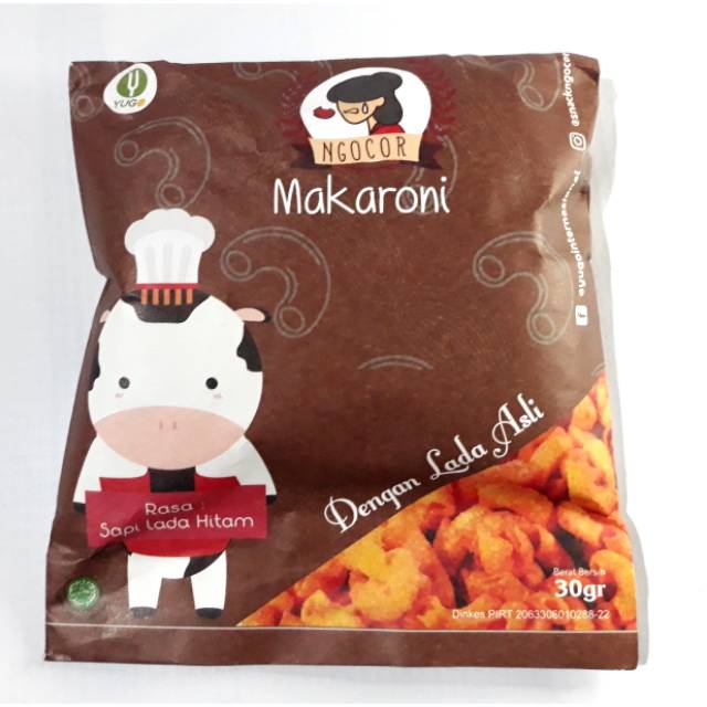 

Makaroni Ngocor Rasa Sapi Lada Hitam Snack Pedas Murah dengan Lada Asli