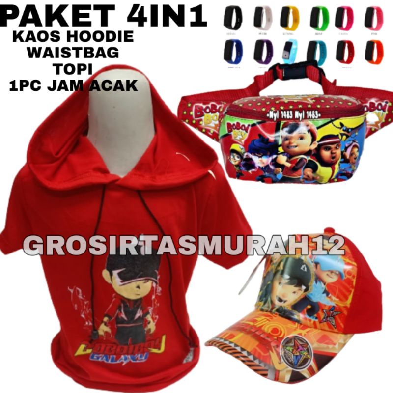 Baju anak laki laki Boboiboy Baju anak laki-laki karakter Hoodie anak laki laki - baju anak Baju kaos Boboi boy