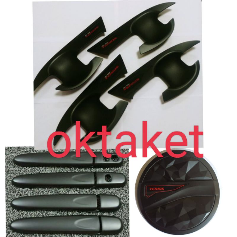 paket outer handle tank cover all Rush Terios GR Sport 2018 2022 2021 hitam