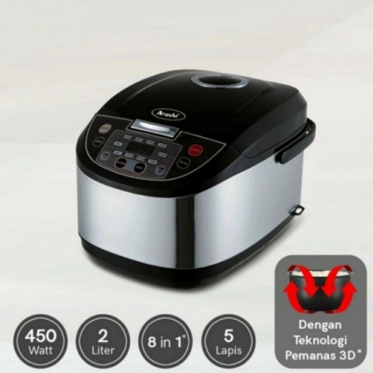 Rice Cooker Digital 3D ARASHI 8 IN 1 ADC 2003 - Magic Com 2 Liter