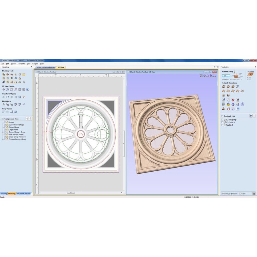 Pelatihan Vectric Aspire Training Program Design CNC Router CAD CAM