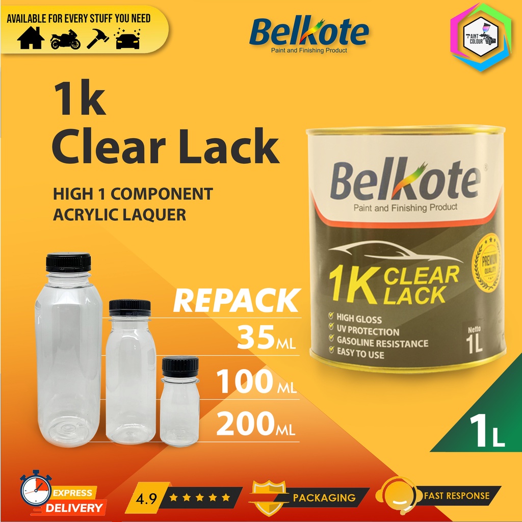 Clear Coat Belkote 1K Clear Lack