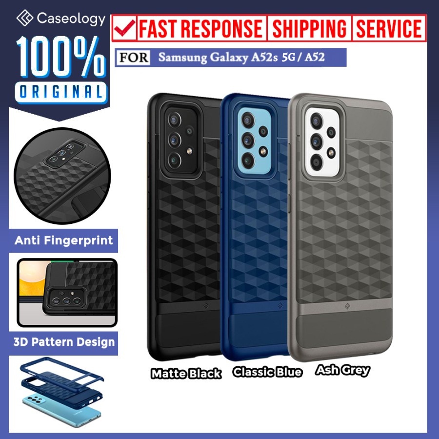 Case Samsung Galaxy A52s 5G / A52 Caseology Paralax Dual Layer 3D Casing