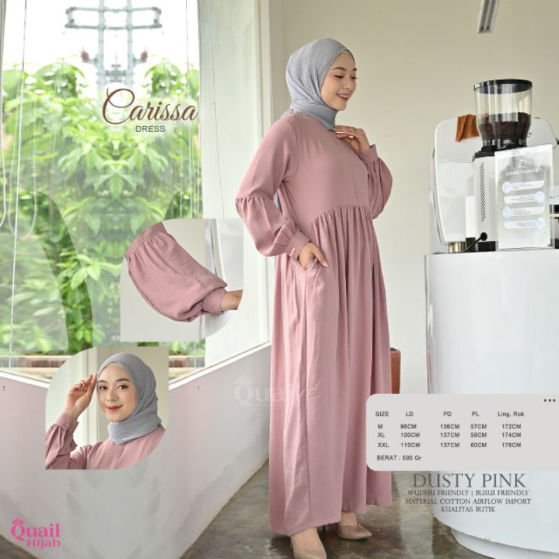Carissa Dress Gamis by Quail Hijab