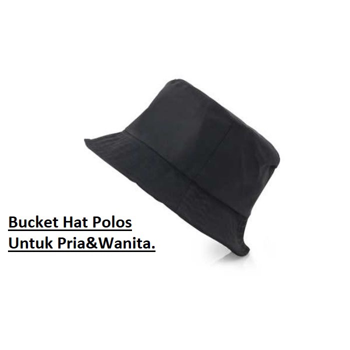 TOPI BUCKET POLOS / TOPI BUCKET MURAH