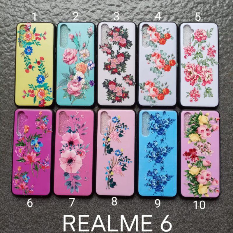 Case gambar Realme Narzo . Realme 6 motif cewek ( 2 motif ) soft softcase softshell silikon cover casing kesing housing