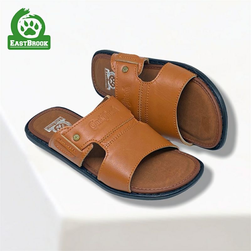 100% Kulit Asli - Original Sandal Pria Kulit Asli Murah Awet Nyaman - Kickers Rough