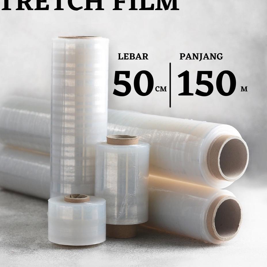 

▲ PLASTIK WRAP WRAPPING - STRETCH FILM BENING 50X150 ♧