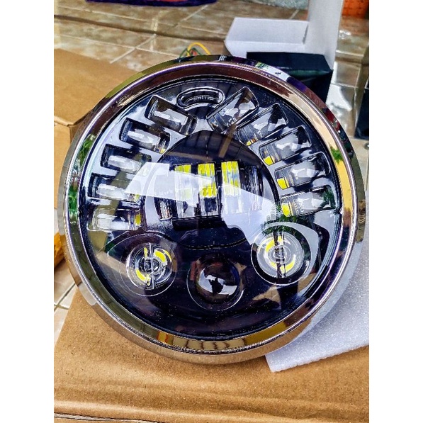 LAMPU DEPAN BULAT REFLEKTOR led   HEAD LAMP HEADLAMP VIXION SCORPIO RX KING
