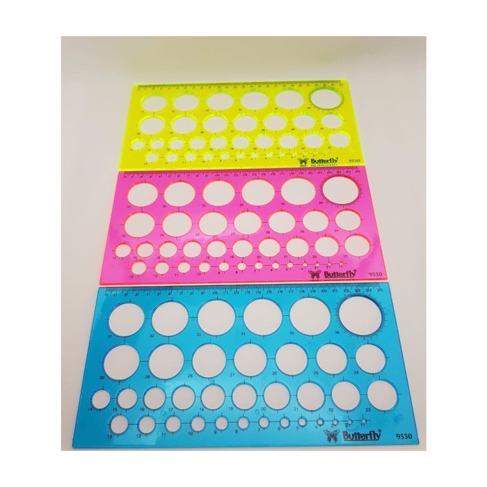 

Butterfly Penggaris Cetakan / BT-9550 / Penggaris Bulat Bulat Butterfly / Penggaris Cetakan Bulat
