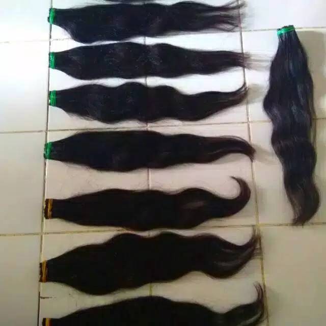 Rambut sambungan 60cm 50 helai 100% rambut asli / potongan