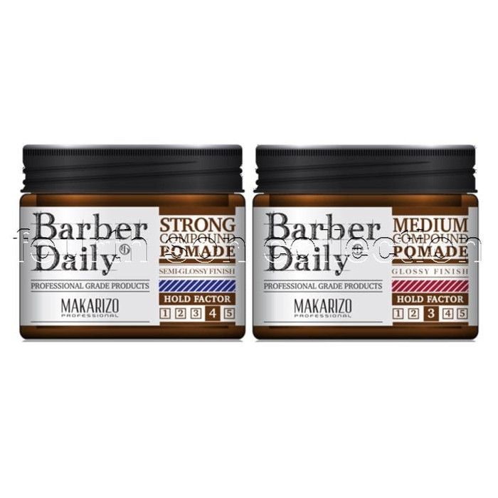 Makarizo Barber Daily Medium / Strong Compound Pomade 120gr - BARBER POMADE, MEDIUM