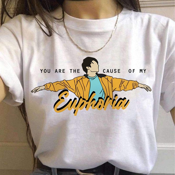 Jeon Jungkook BTS - Euphoria Kaos Aesthetic  Lengan Panjang | Lengan Pendek