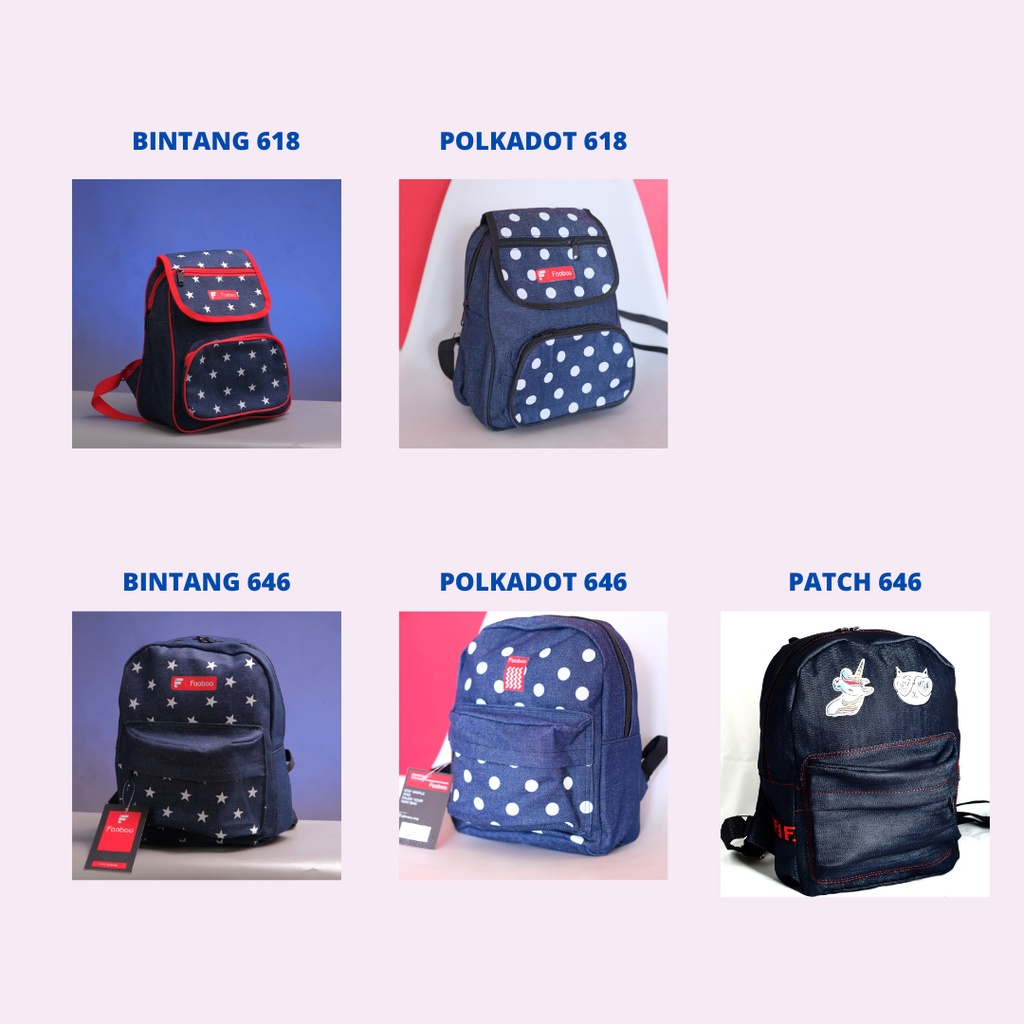 (SIAP KIRIM) TAS RANSEL WANITA STYLISH BACKPACK MURAH UKURAN MINI BAHAN JEANS