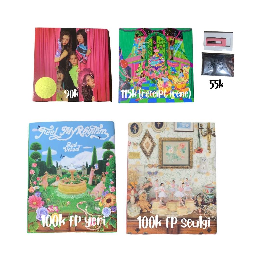 Red Velvet Album The Reve Festival: FINALE Scrapbook Version Unsealed Wendy Photocard Receipt Irene 
