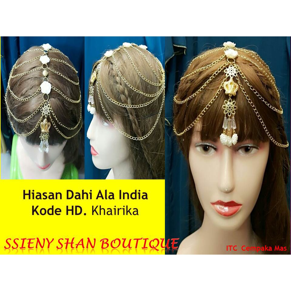 Hiasan Dahi Ala India Kode Khairika