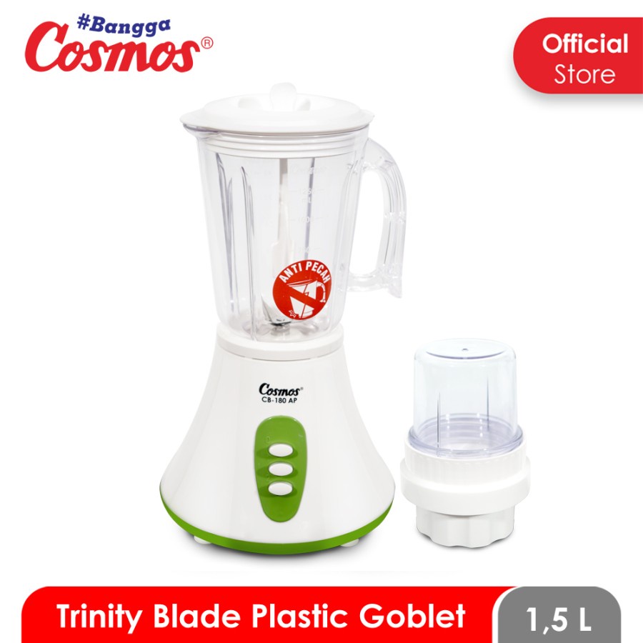 COSMOS Blender Plastik 1.5 Liter Trinity CB 180 AP - Garansi 1 Tahun