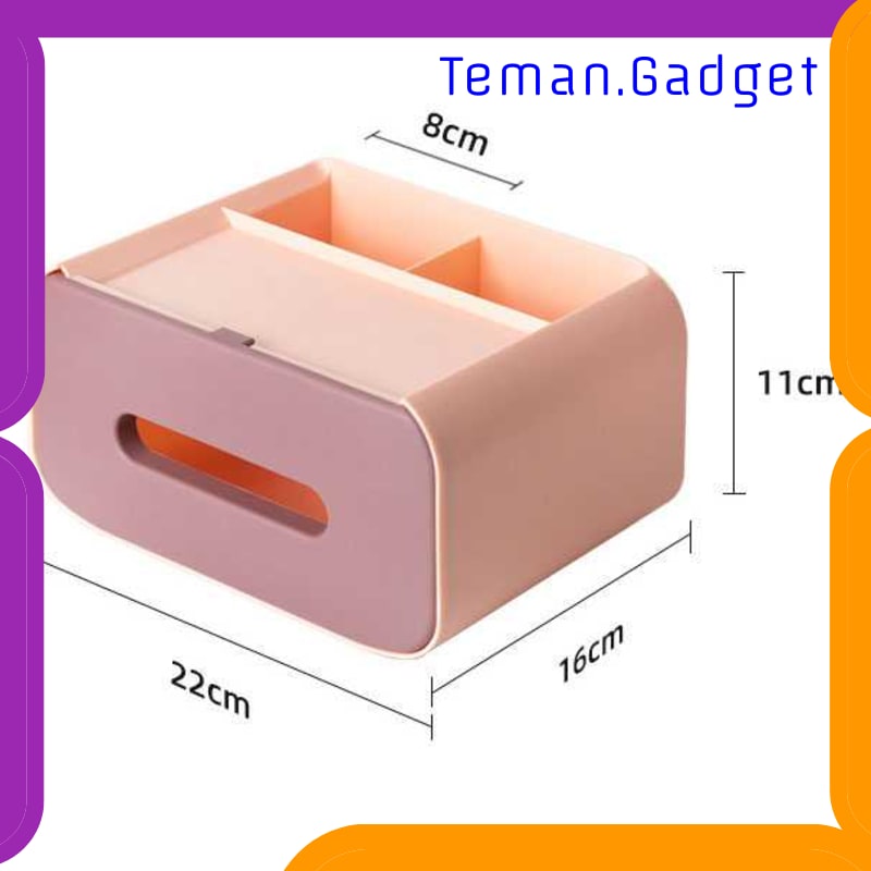 TG-DG2030 FIQILE KOTAK TISU ORGANIZER WITH SMARTPHONE HOLDER - ZJ012
