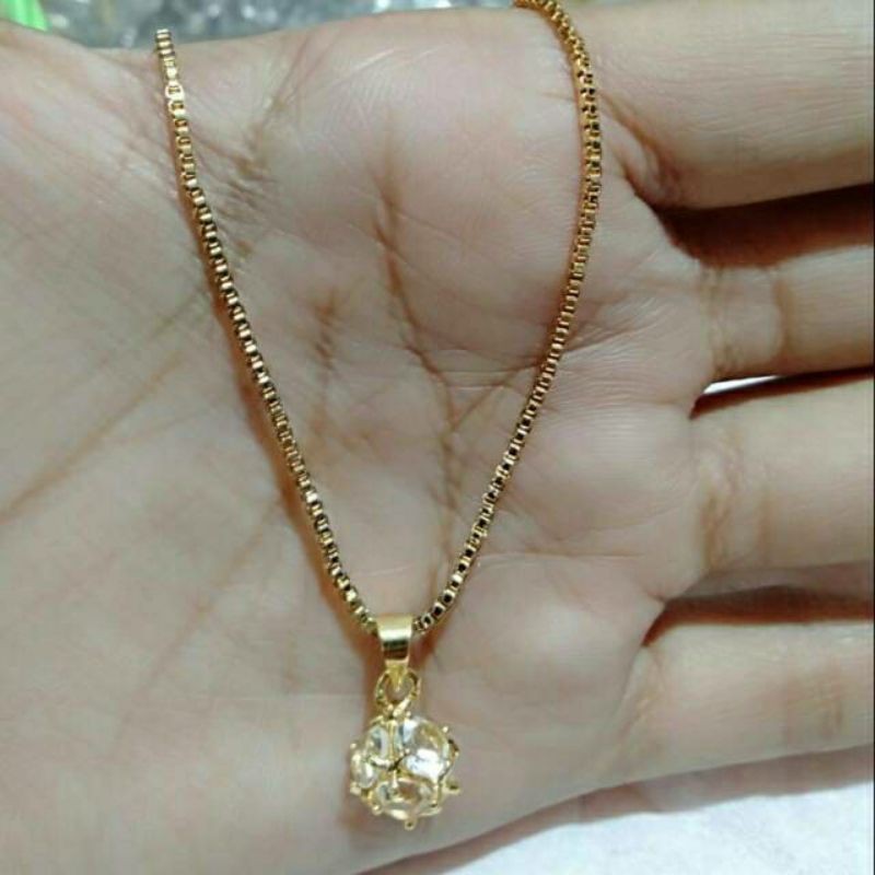 fourfashion kalung xuping batu permata