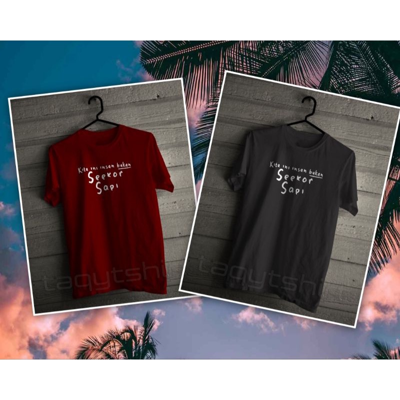 KAOS DISTRO 30S DIGITAL PRINT//KATA-KATA SAPI