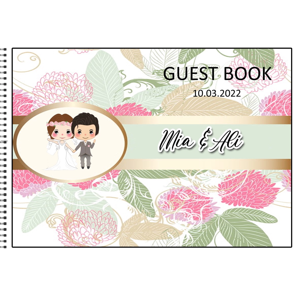 

FREE FOTO TANPA MINIMAL ORDER TANPA PREORDER Buku Tamu Pernikahan CUSTOM / wedding Guest Book / wedding book MURAH DESIGN 019