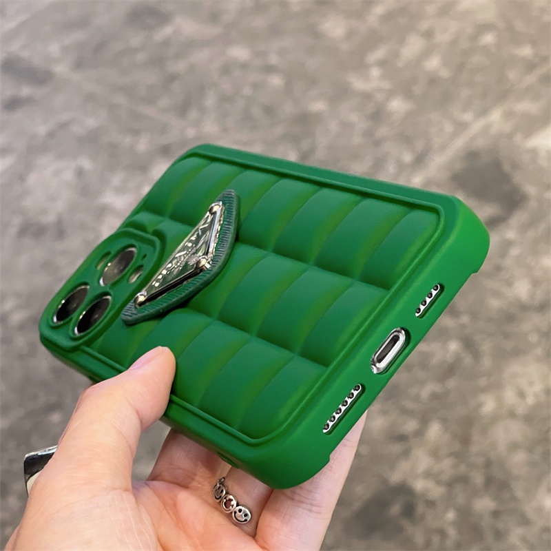 Case Desain Prada Segitiga Persegi Tahan Banting Untuk iPhone 14 13 12 11 Pro X XS MAX XR