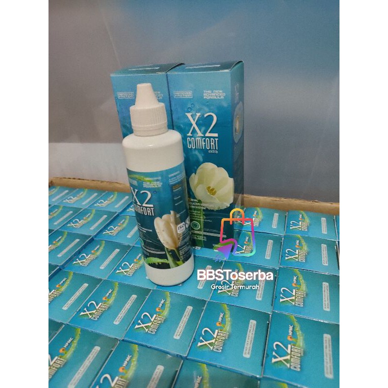 X2 comfort 120ml /Air softlens /Air perendam softlens/Cairan pembersih softlens/Kacamata