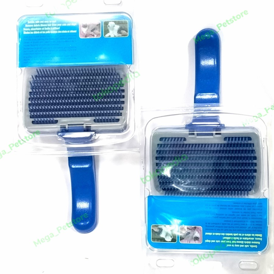 sisir sikat Hair removal brush grooming anjing kucing imp size M