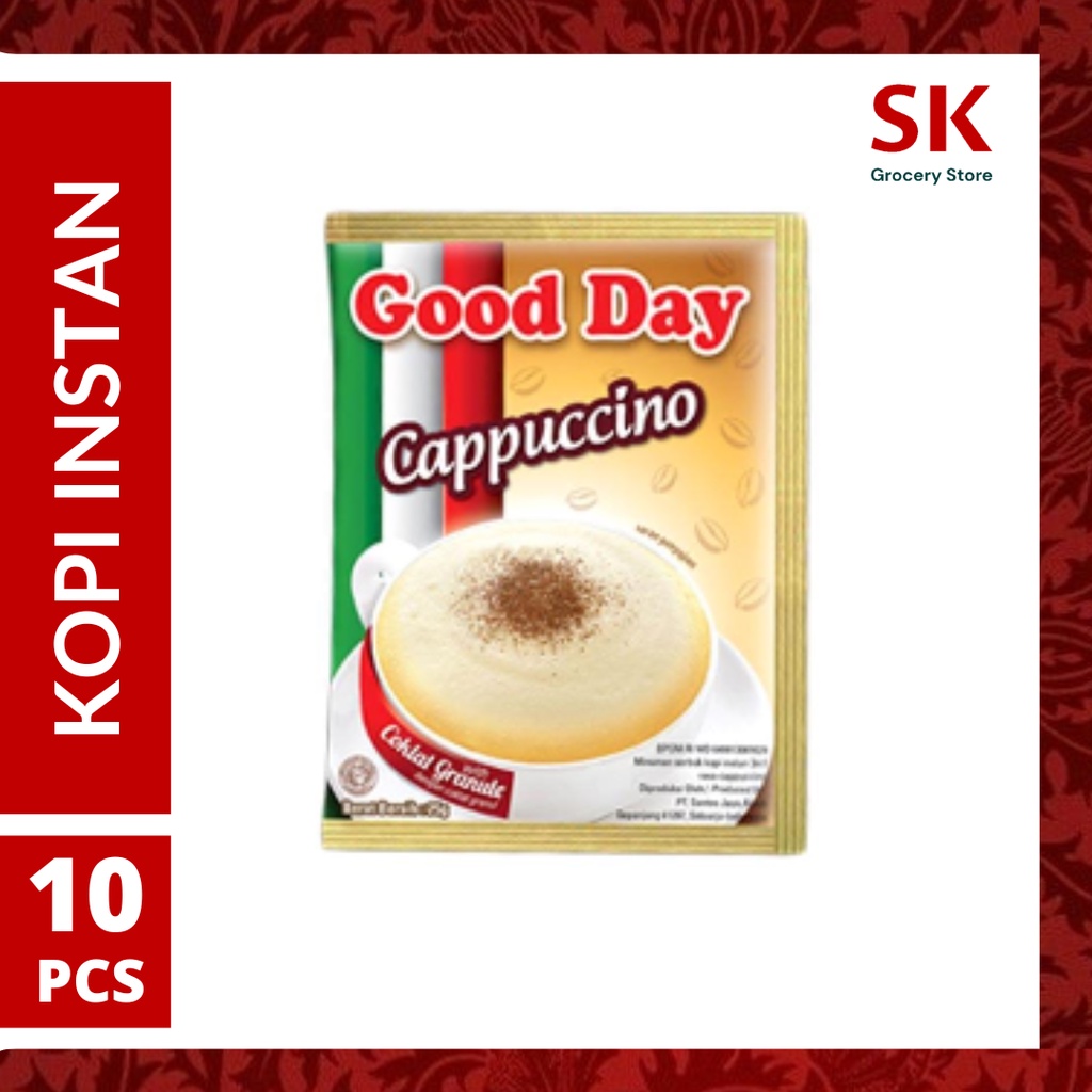 

[Harga Grosir] Good Day Cappucino Renceng Kopi Instan 25gr x 10pcs (1 Renteng)